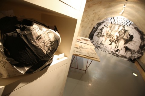 France, ile de france, paris 3e arrondissement, marais, 68 rue du vertbois, galerie gabriel et gabriel, artiste gwenael salaun, 
Date : 2011-2012