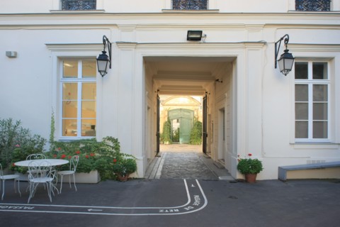 France, ile de france, paris 3e arrondissement, le marais, rue charlot, hotel et passage de retz no9, hotel particulier, 
Date : 2011-2012