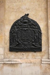 France, ile de france, paris 4e arrondissement, le marais, 7 rue de sevigne, caserne des pompiers de paris, hotel bouthillier de chavigny, hotel particulier, architecte francois mansart, detail 2e cou...