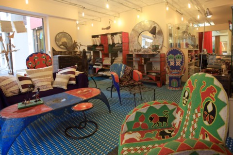 France, ile de france, paris 3e arrondissement, le marais, 9 bis rue elzevir, boutique csao, deco, afrique, objets, 
Date : 2011-2012