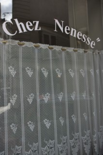 France, ile de france, paris, 3e arrondissement, marais, 17 rue de saintonge, restaurant chez nenesse, rideaux, 
Date : 2011-2012