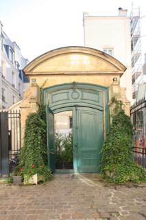 France, ile de france, paris 3e arrondissement, le marais, rue charlot, hotel et passage de retz no9, hotel particulier, revers du portail, 
Date : 2011-2012