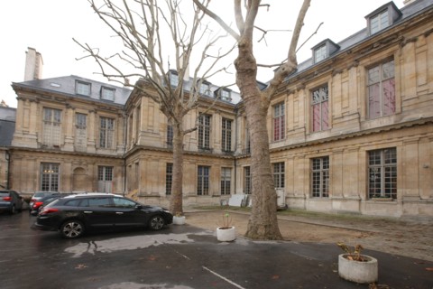 France, ile de france, paris 4e arrondissement, le marais, 7 rue de sevigne, caserne des pompiers de paris, hotel bouthillier de chavigny, hotel particulier, architecte francois mansart, 
Date : 2011-...