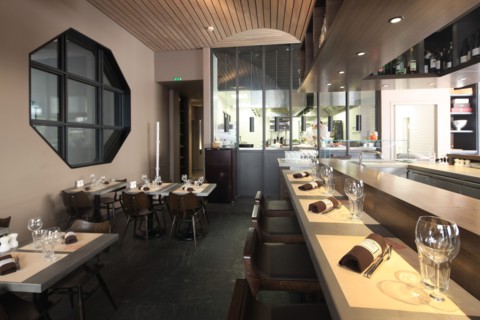France, ile de france, paris 5e arrondissement, 20 rue saint victor, mutualite, restaurant le terroir parisien, chef yannick alleno, cuisine, gastronomie.
Date : 2011-2012
