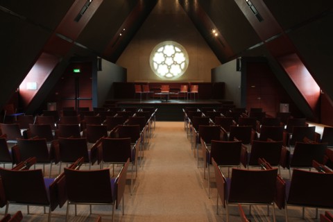 France, ile de france, paris 5e arrondissement, rue de poissy, college des bernardins, religion, architecte jm wilmotte, petit auditorium.
Date : 2011-2012