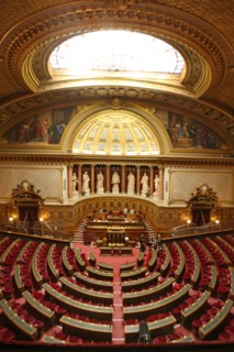 France, ile de france, paris 6e arrondissement, rue de vaugirard, palais du luxembourg, senat, hemicycle.
Date : 2011-2012