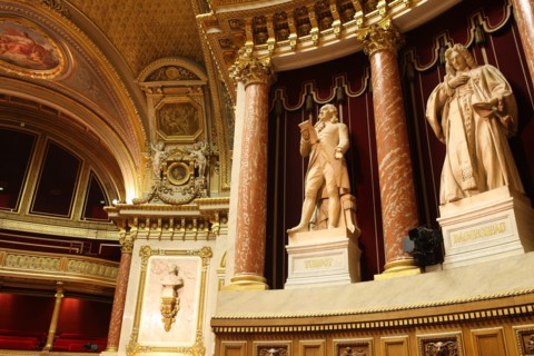 France, ile de france, paris 6e arrondissement, rue de vaugirard, palais du luxembourg, senat, hemicycle.
Date : 2011-2012