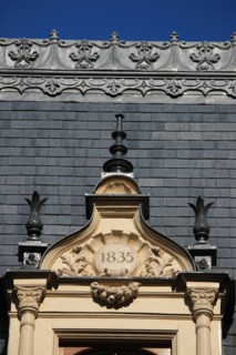 France, ile de france, paris 7e arrondissement, 14 rue vaneau, maison de 1835 neo renaissance, philibert delorme, architecture, decor, renovation, galerie de faitage, ornementation, decoration. 
Date ...
