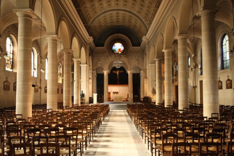 France, ile de france, paris 7e, 92 rue saint dominique, eglise saint pierre du gros caillou, religion catholique.
Date : 2011-2012