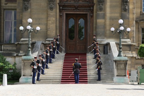 France, ile de france, paris, 7e arrondissement, quai d'orsay, ministere des affaires etrangeres, garde republicaine.
Date : 2011-2012