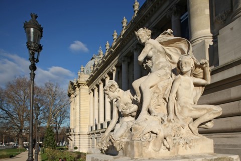 France, ile de france, paris 8e arrondissement, avenue winston churchill, petit palais, facade sur rue

Date : 2011-2012