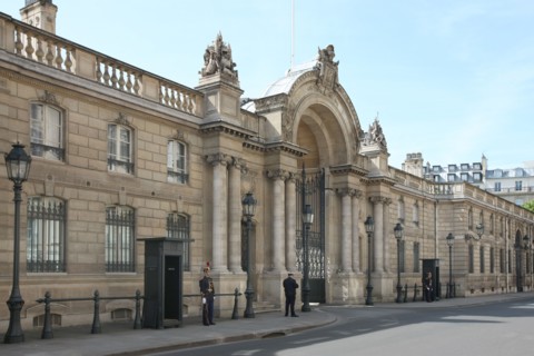 France, ile de france, paris 8e arrondissement, rue du faubourg saint honore, palais de l'elysee, president de la republique, palais presidentiel, etat, batiment, hotel particulier

Date : 2011-2012