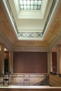 France, ile de france, paris 8e arrondissement, 7 rue velasquez, musee cernuschi, musee des arts asiatiques, mairie de paris, culture, hotel particulier, grand escalier, frise, continents

Date : 2011...
