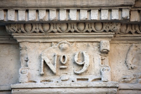 France, ile de france, paris 9e arrondissement,  9 rue henri monnier, facade d'immeuble, detail

Date : 2011-2012