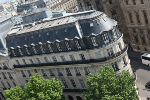 France, ile de france, paris 10e, 40 boulevard haussmann, galeries lafayette, terrasse, vue sur l'opera garnier, panorama

Date : 2011-2012