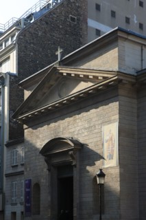 france, region ile de france, paris 9e arrondissement, rue caumartin, eglise saint louis d'antin, facade

Date : 2011-2012