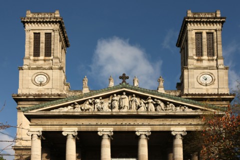 France, ile de france, paris, 10e arrondissement, rue la fayette, eglise saint vincent de paul, edifice religieux, architecte jacques hittorff

Date : 2011-2012