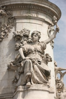 France, ile de france, paris 3e arrondissement, place de la republique, statue de dalou, detail liberte

Date : 2011-2012
