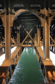 France, ile de france, paris 8e arrondissement, sous le pont alexandre III, poutrelles et rivets, ateliers fives lille, 1905,