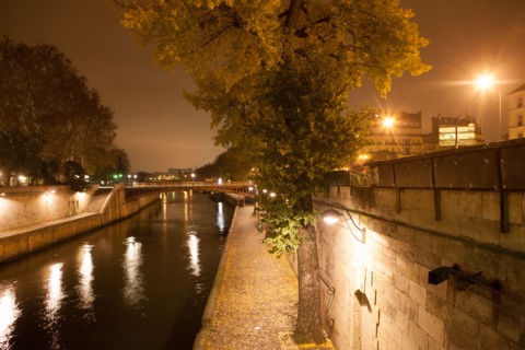 france, ile de france, paris, 1e arrondissement, quai de montebello, seine, nuit, matin, eau, passant, notre dame,