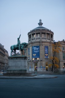 france, region ile de france, paris, place d'iena, musee guimet, statue equestre george washington,