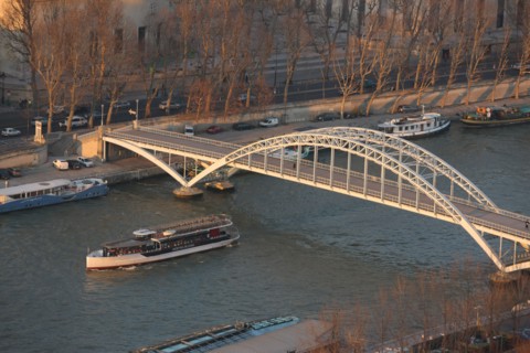 France, ile de france, paris 7e arrondissement, tour eiffel, vue depuis le 2e etage, passerelle debilly, palais de tokyo, seine,