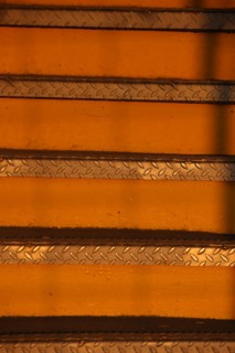 France, ile de france, paris 7e arrondissement, tour eiffel, vue depuis le 2e etage, detail escalier,