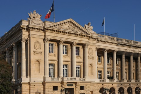 France, ile de france, paris 8e arrondissement, place de la concorde, hotel de crillon, palace, hotel de luxe,