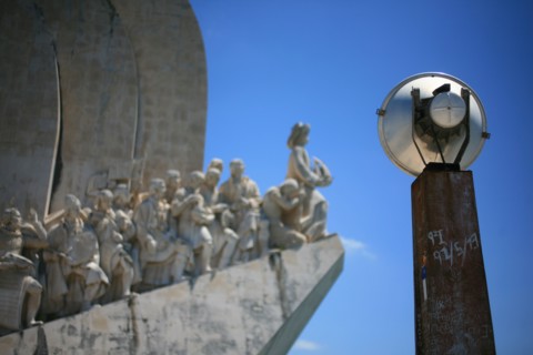 portugal, lisbonne, lisboa, signes de ville, belem, monument des decouvertes, place, pont sur le tage, sculpture
Date : septembre 2011
