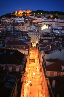 portugal, lisbonne, lisboa, signes de ville, baixa, elevador de santa justa, vue panoramadepuis le sommet
Date : septembre 2011