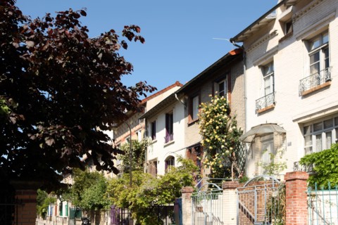 France, ile de france, paris 13e arrondissement, butte aux cailles, villa daviel, maisons et jardins, pavillons pres de la petite alsace,


Date : 2011-2012