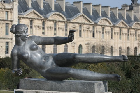 France, ile de france, paris 1er arrondissement, jardin des tuileries, statue d'aristide maillol, sculpture, art, parc,