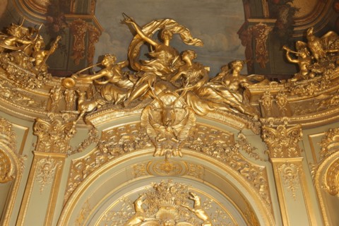 France, ile de france, paris 1er arrondissement, 39 rue croix des petits champs, banque de france hotel de toulouse dit aussi hotel de la vrilliere, galerie doree, galerie d'apparat, gouverneur, insti...