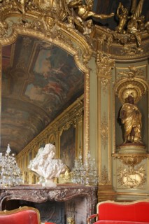 France, ile de france, paris 1er arrondissement, 39 rue croix des petits champs, banque de france hotel de toulouse dit aussi hotel de la vrilliere, galerie doree, galerie d'apparat, gouverneur, insti...