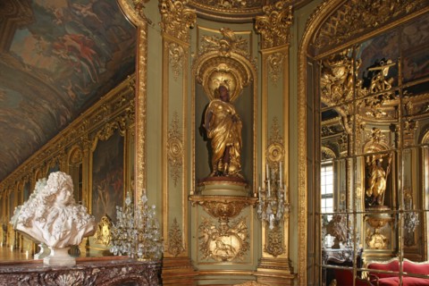 France, ile de france, paris 1er arrondissement, 39 rue croix des petits champs, banque de france hotel de toulouse dit aussi hotel de la vrilliere, galerie doree, galerie d'apparat, gouverneur, insti...