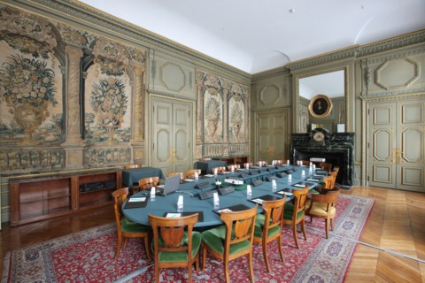 France, ile de france, paris 1er arrondissement, 39 rue croix des petits champs, banque de france hotel de toulouse dit aussi hotel de la vrilliere, galerie doree, galerie d'apparat, gouverneur, insti...