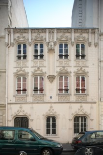 France, ile de france, paris 9e arrondissement, 11 rue de navarin, maison neo renaissance, et n9 maison neo gothique,