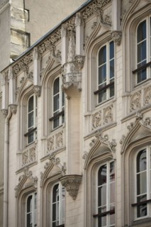 France, ile de france, paris 9e arrondissement, 9 rue de navarin, maison neo gothique,