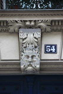 France, ile de france, paris 9e arrondissement, rue notre dame de lorette, immeuble, n54, restauration, decor, sculpture,