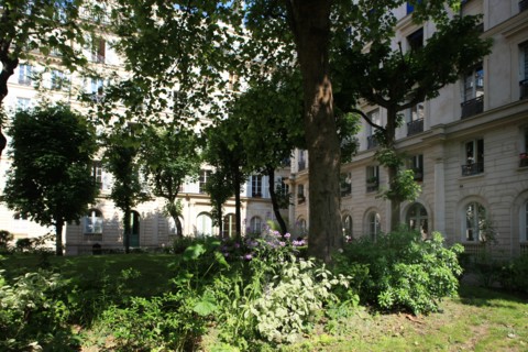 France, ile de france, paris 9e arrondissement, 41-47 rue des martyrs, maison dite Rognon, immeubles sur cour,