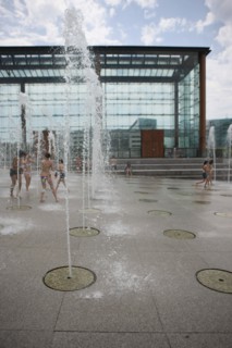 France, ile de france, paris, 15e arrondissement, parc andre citroen, jardin, jets d'eau, ete, enfants, ados, jeux d'eau, serres, ballon air de paris,