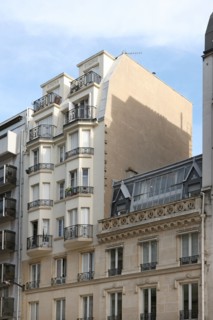 France, ile de france, paris 17e arrondissement, 63 rue jouffroy d'abbans, elevation du batiment, sequence stylistique, facades,