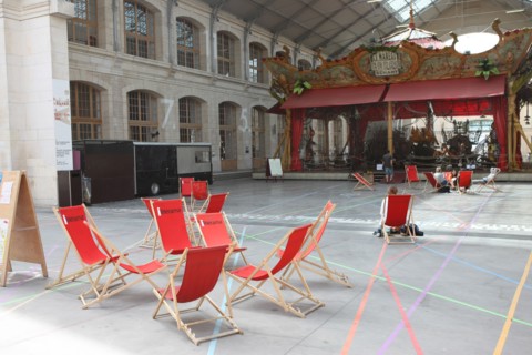 France, ile de france, paris, 18e arrondissement, 104 rue d'aubervilliers, le centquatre, centre artistique de la ville de paris, anciennes pompes funebres,