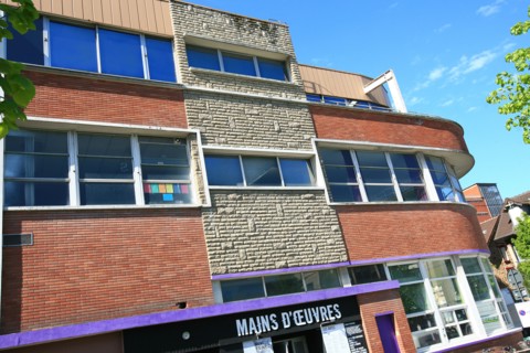 France, ile de france, paris 18e arrondissement, puces de saint ouen, espace artistique mains d'oeuvres, creation, anciennes usines valeo,