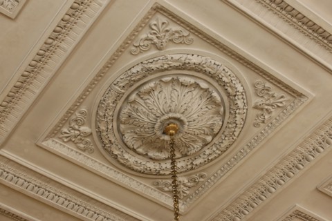 France, ile de france, paris 9e, 9 rue drouot, mairie du 9e arrondissement, hotel d'augny, grand escalier, detail plafond a caissons,


Date : Ete 2012
