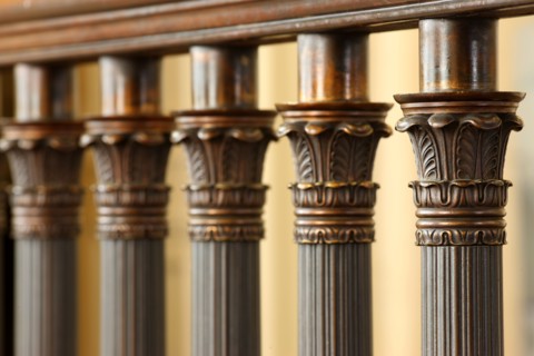 France, ile de france, paris 9e, 9 rue drouot, mairie du 9e arrondissement, hotel d'augny, grand escalier, detail palmettes, balustrade,


Date : Ete 2012