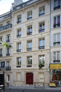 France, ile de france, paris 9e arrondissement, 9 rue henri monnier, facade d'immeuble, detail,


Date : Ete 2012