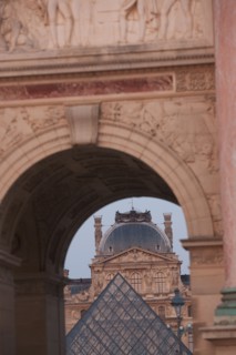 France, Region Ile de France, Paris 1er arrondissement, Musee du Louvre, place de la Pyramide, Ieoh Ming Pei,