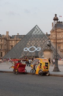 France, Region Ile de France, Paris 1er arrondissement, Musee du Louvre, place de la Pyramide, Ieoh Ming Pei,