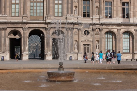 France, Region Ile de France, Paris 1er arrondissement, Musee du Louvre, Place Carree, aile Sully,